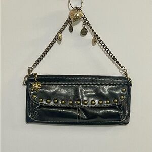 Kathy Van Zeeland Black Studded Wristlet